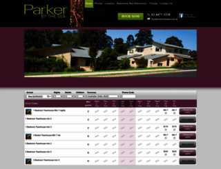 parkerbythesea.com.au screenshot