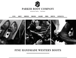 parkercustomboots.com screenshot