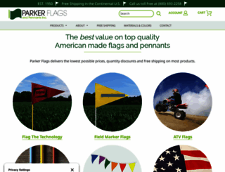 parkerflags.com screenshot