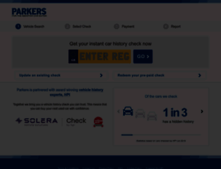 parkers.hpicheck.com screenshot