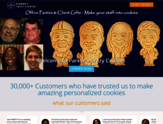 parkerscrazycookies.com screenshot