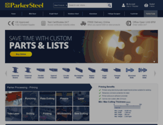 parkersteel.co.uk screenshot
