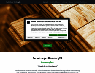 parkettleger-hamburg24.de screenshot