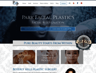 parkfacialplastics.com screenshot