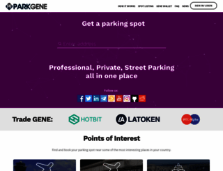 parkgene.io screenshot