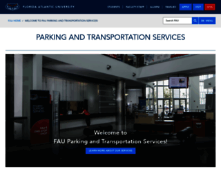 parking.fau.edu screenshot