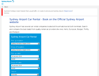 parking.sydneyairport.com.au screenshot