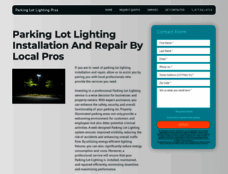 parkinglotlightingpros.com screenshot