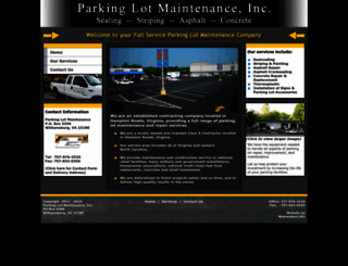 parkinglotmaintenance.com screenshot