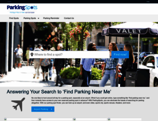 parkingspots.com screenshot