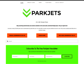 parkjets.com screenshot