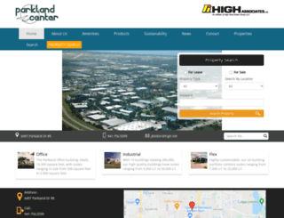 parklandcenter.com screenshot