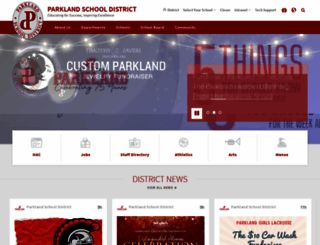 parklandsd.org screenshot