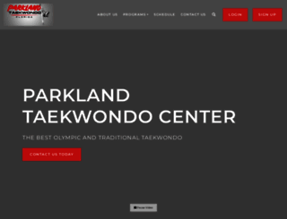 parklandtaekwondo.com screenshot