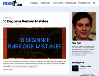 parkourliving.com screenshot