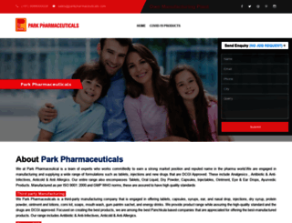 parkpharmaceuticals.co.in screenshot
