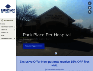 parkplacepethospital.net screenshot