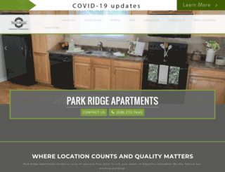 parkridgeapartments.com screenshot