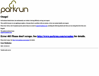 parkrun.com screenshot