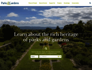 parksandgardens.org screenshot