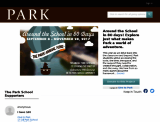 parkschool.givecorps.com screenshot