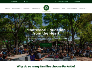 parksidecommunityschool.org screenshot