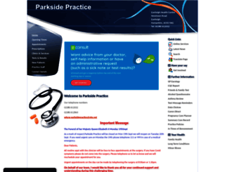 parksidepractice.co.uk screenshot