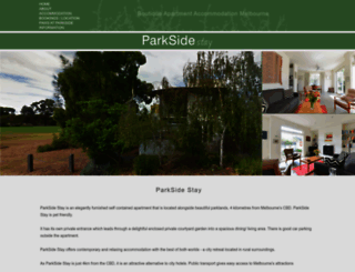 parksidestay.com.au screenshot