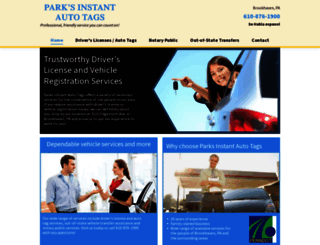 parksinstantautotags.com screenshot