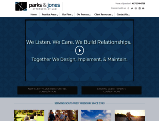 parksjones.com screenshot