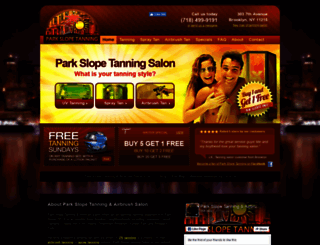 parkslopetanning.com screenshot