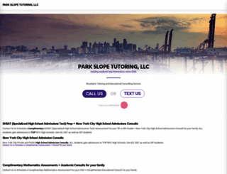 parkslopetutoring.org screenshot