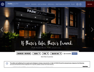 parksouthhotel.com screenshot
