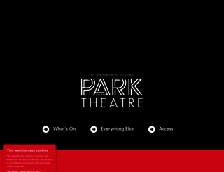 parktheatre.co.uk screenshot