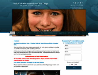 parkvieworthodonticsandiego.com screenshot