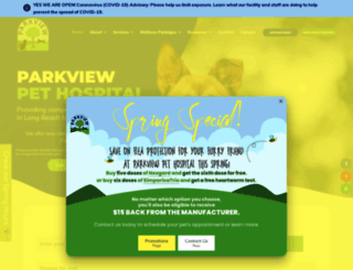 parkviewpetvet.com screenshot
