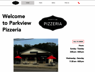 parkviewpizza.com screenshot