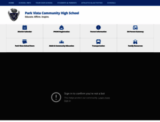 parkvistacommunityhighschool.com screenshot