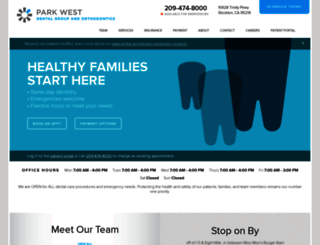 parkwestdentalgroup.com screenshot