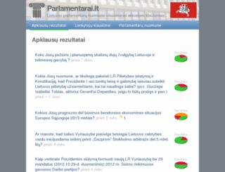 parlamentarai.lt screenshot