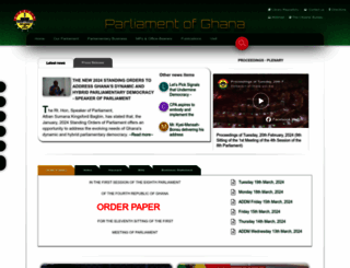 parliament.gh screenshot