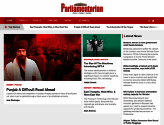 parliamentarian.in screenshot
