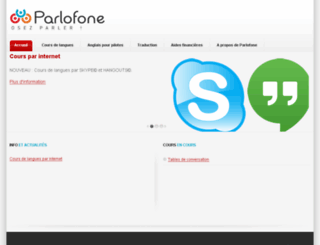 parlofone.be screenshot