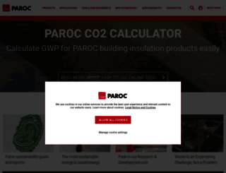 paroc.com screenshot