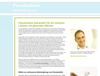parodontose-behandlung.org screenshot