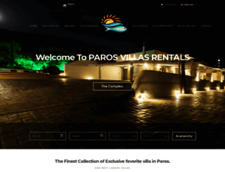parosvillasrentals.com screenshot