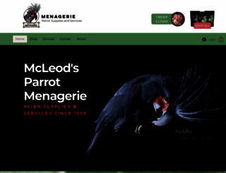 parrotmenagerie.com screenshot