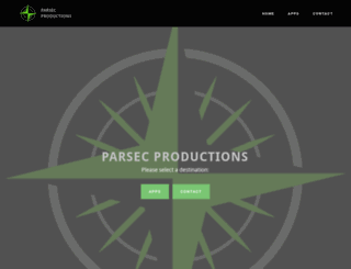 parsecproductions.com screenshot