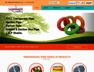parshwanathpipes.com screenshot