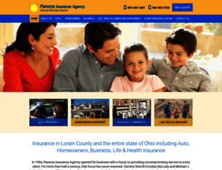 parsons-insurance.com screenshot